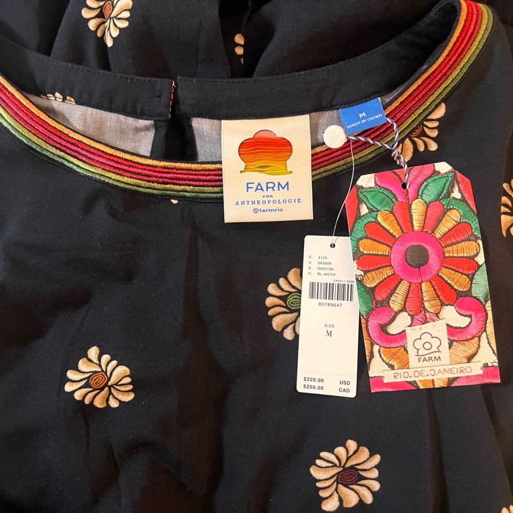 Farm Rio Long-Sleeve Floral Cutout Jumpsuit - Picture 2 of 15